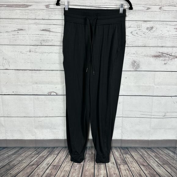 Lululemon Jogger Womens 4 Black Ready To High-Rise Tapered Soft Drawstring - Picture 1 of 10